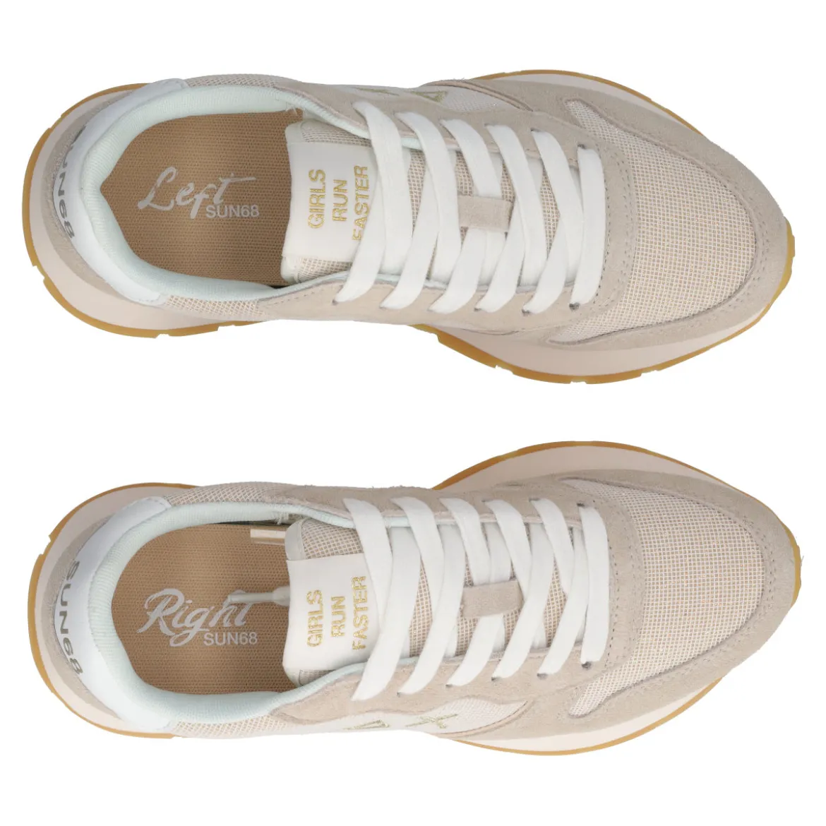 ALLY GLITTER TEXTILE Sneakers Donna Oro