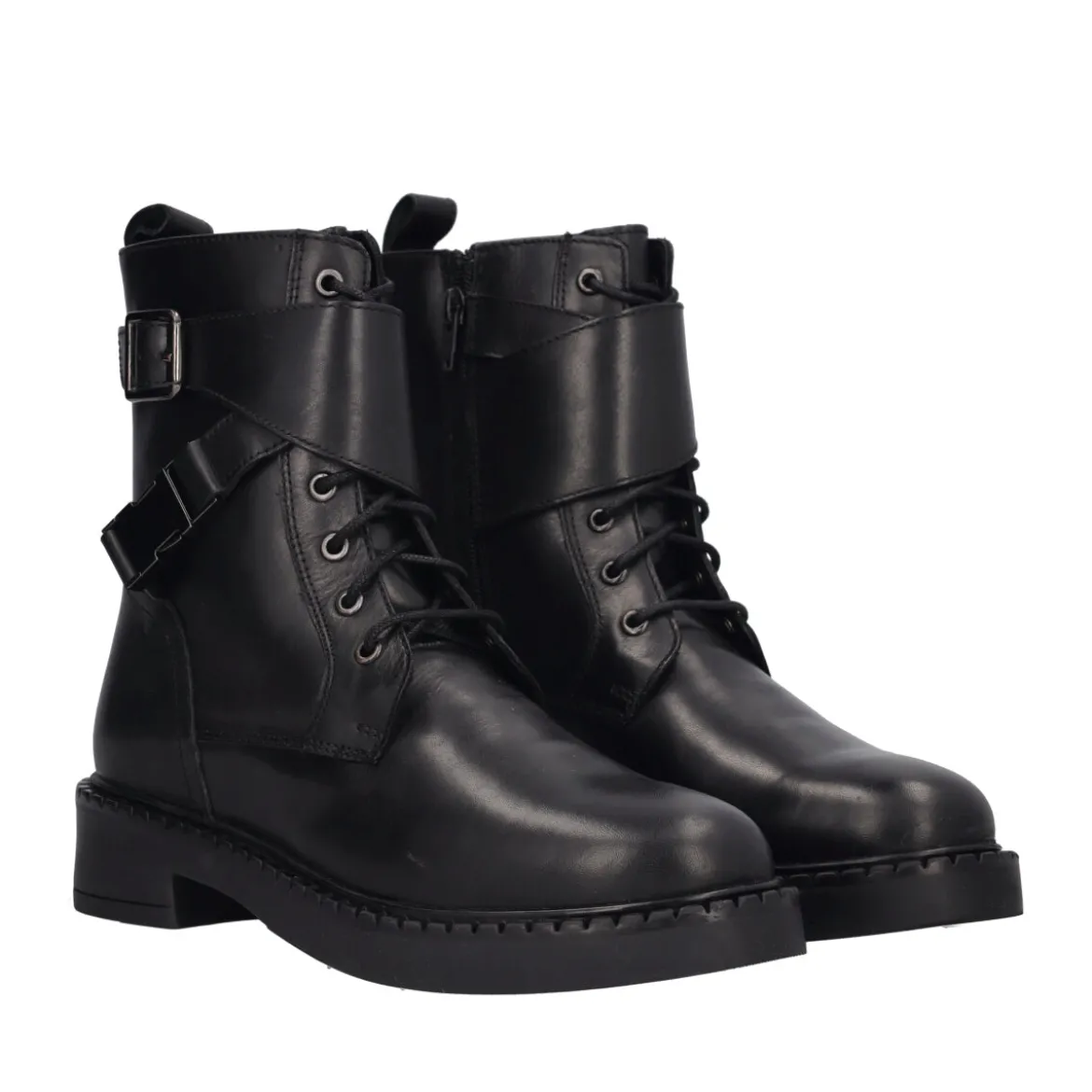 Anfibi Donna Neri in Pelle