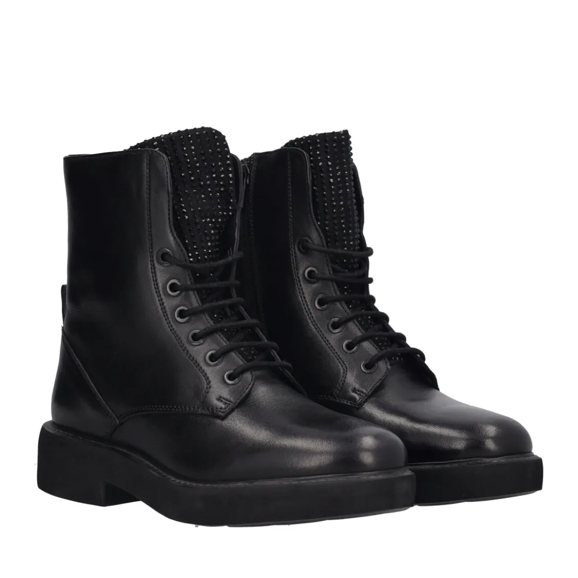 Anfibi Donna Neri in Pelle
