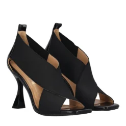ARETHA Sandali con Tacco Donna Neri Alti 9 cm