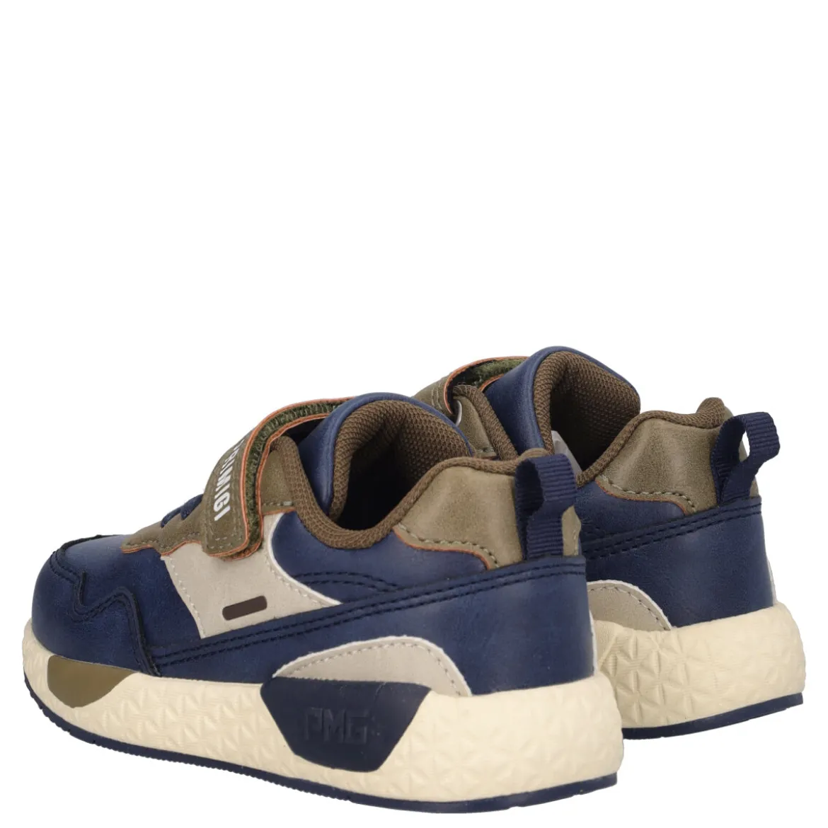 BABY MEGA Sneakers Bambino Blu e Marrone