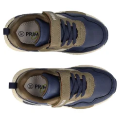 BABY MEGA Sneakers Bambino Blu e Marrone