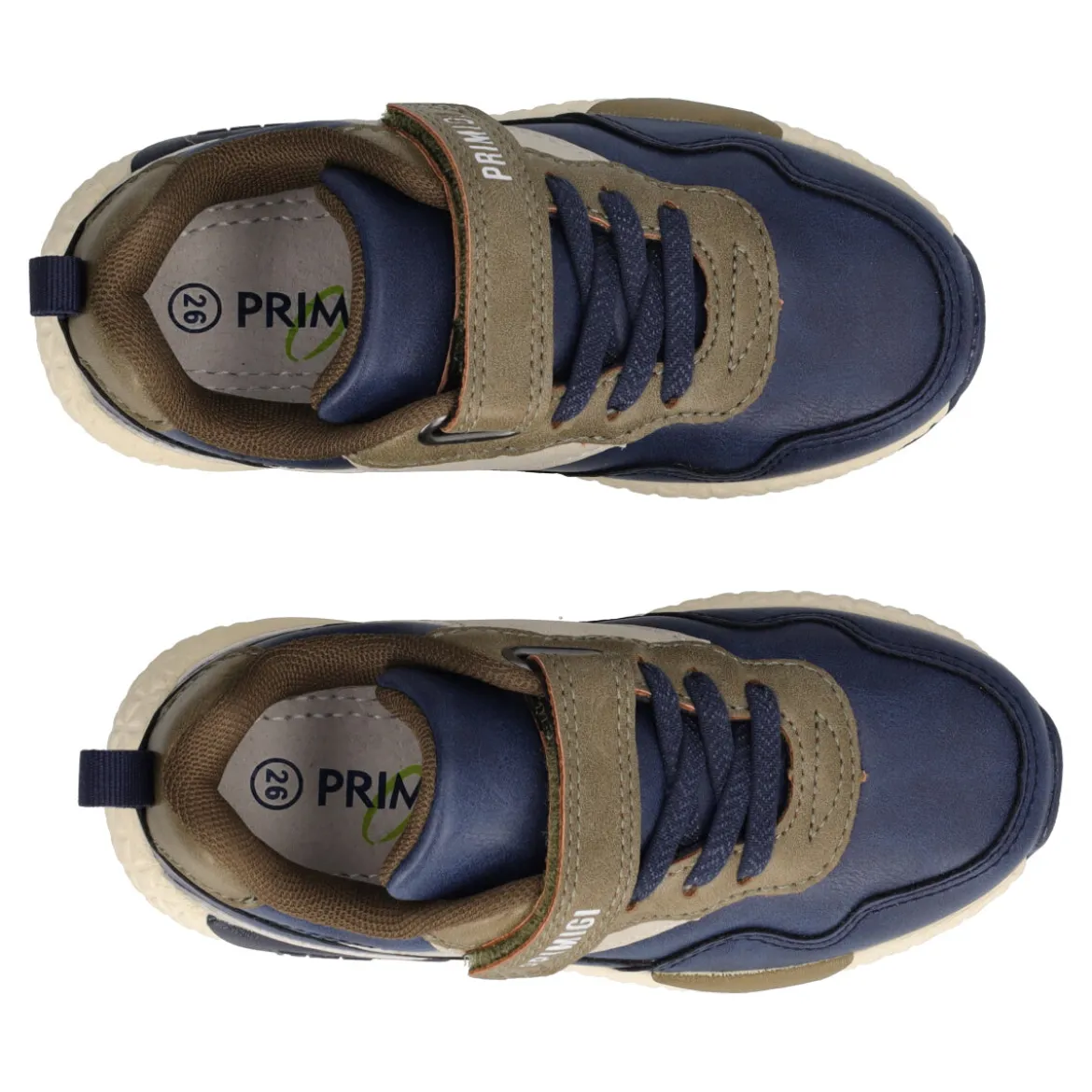 BABY MEGA Sneakers Bambino Blu e Marrone