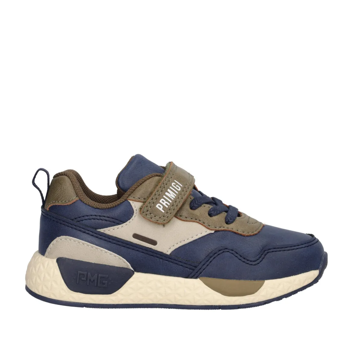 BABY MEGA Sneakers Bambino Blu e Marrone