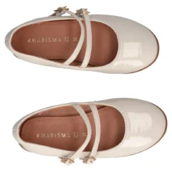 Ballerine Bambina Bianche in Vernice