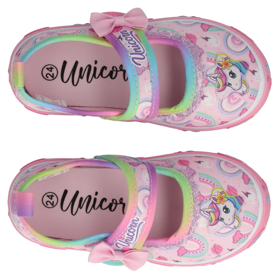 Ballerine Bambina Rosa Unicorni
