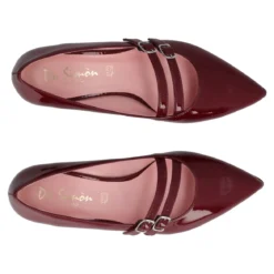 Ballerine Donna Bordeaux in Vernice
