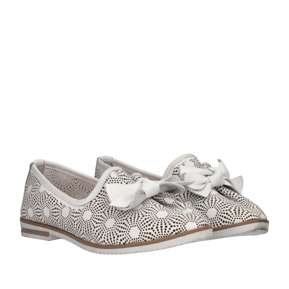 Ballerine Mocassini Donna Bianche