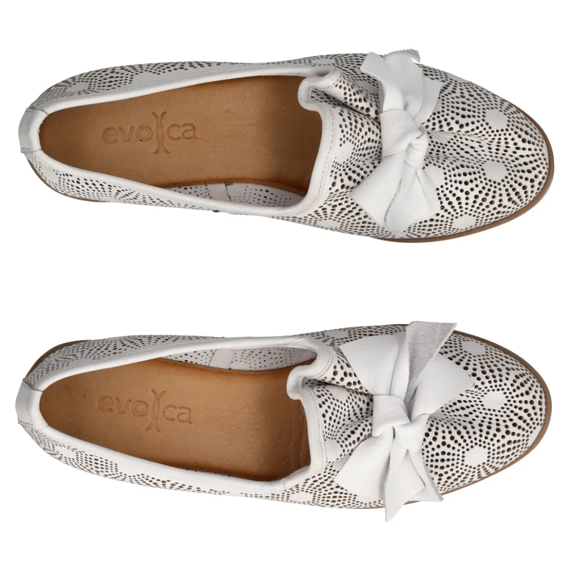 Ballerine Mocassini Donna Bianche