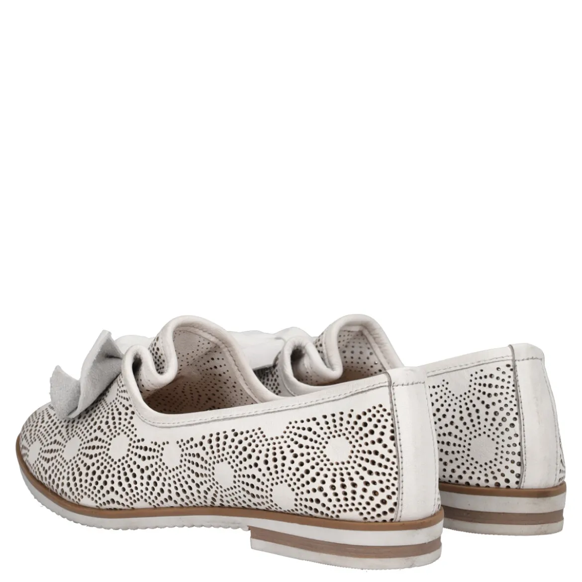 Ballerine Mocassini Donna Bianche