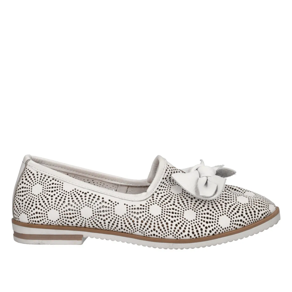 Ballerine Mocassini Donna Bianche