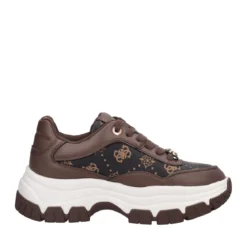 BERRETT2 Sneakers Donna Marroni e Bianche