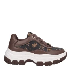 BERRETT2 Sneakers Donna Marroni e Bianche