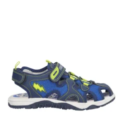 BREEZY BEACH SA Sandali Bambino Blu e Giallo Fluo