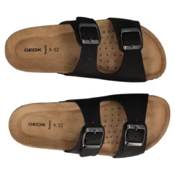 BRIONIA Ciabatte Donna Nere in Pelle