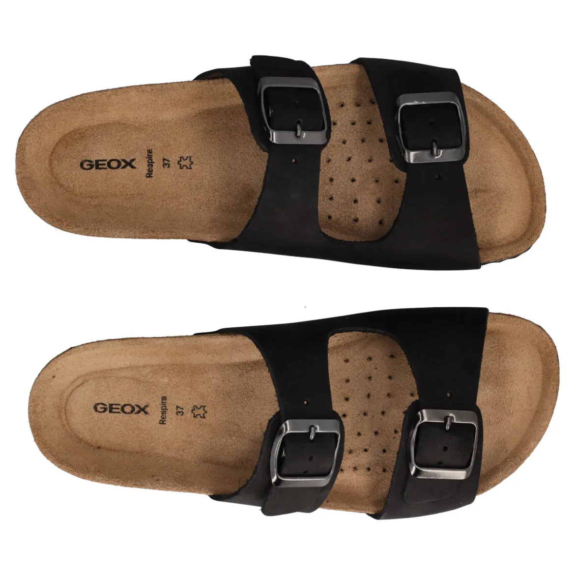 BRIONIA Ciabatte Donna Nere in Pelle