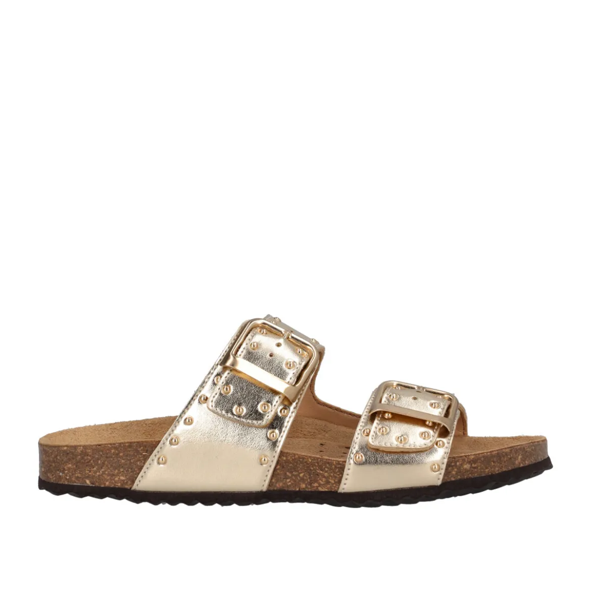 BRIONIA Ciabatte Donna Oro in Pelle