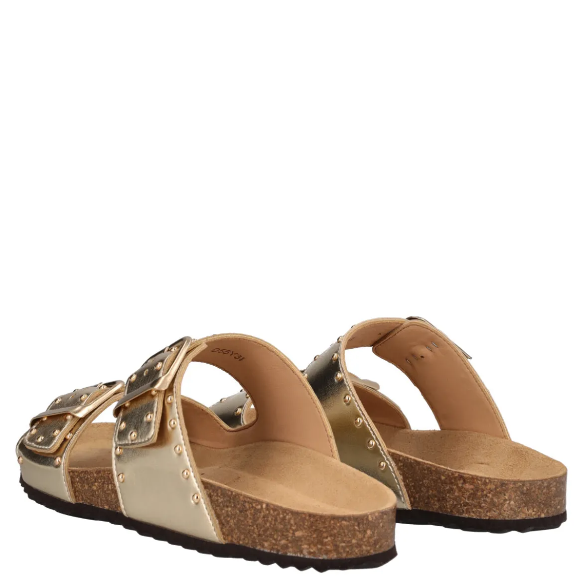 BRIONIA Ciabatte Donna Oro in Pelle