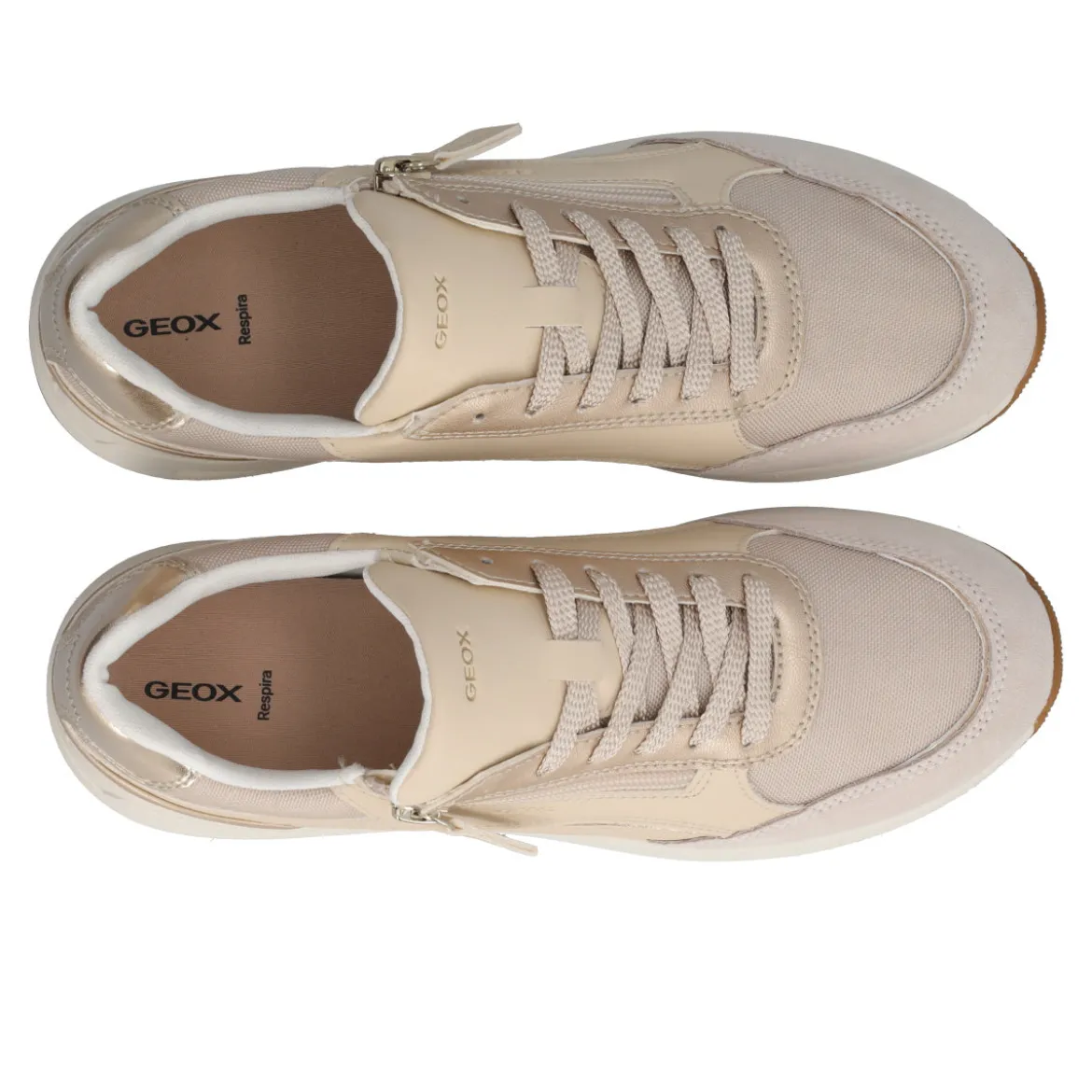 BULMYA Sneakers Donna Beige e Oro
