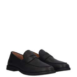 CALVIN 9 Mocassini Uomo Neri in Pelle