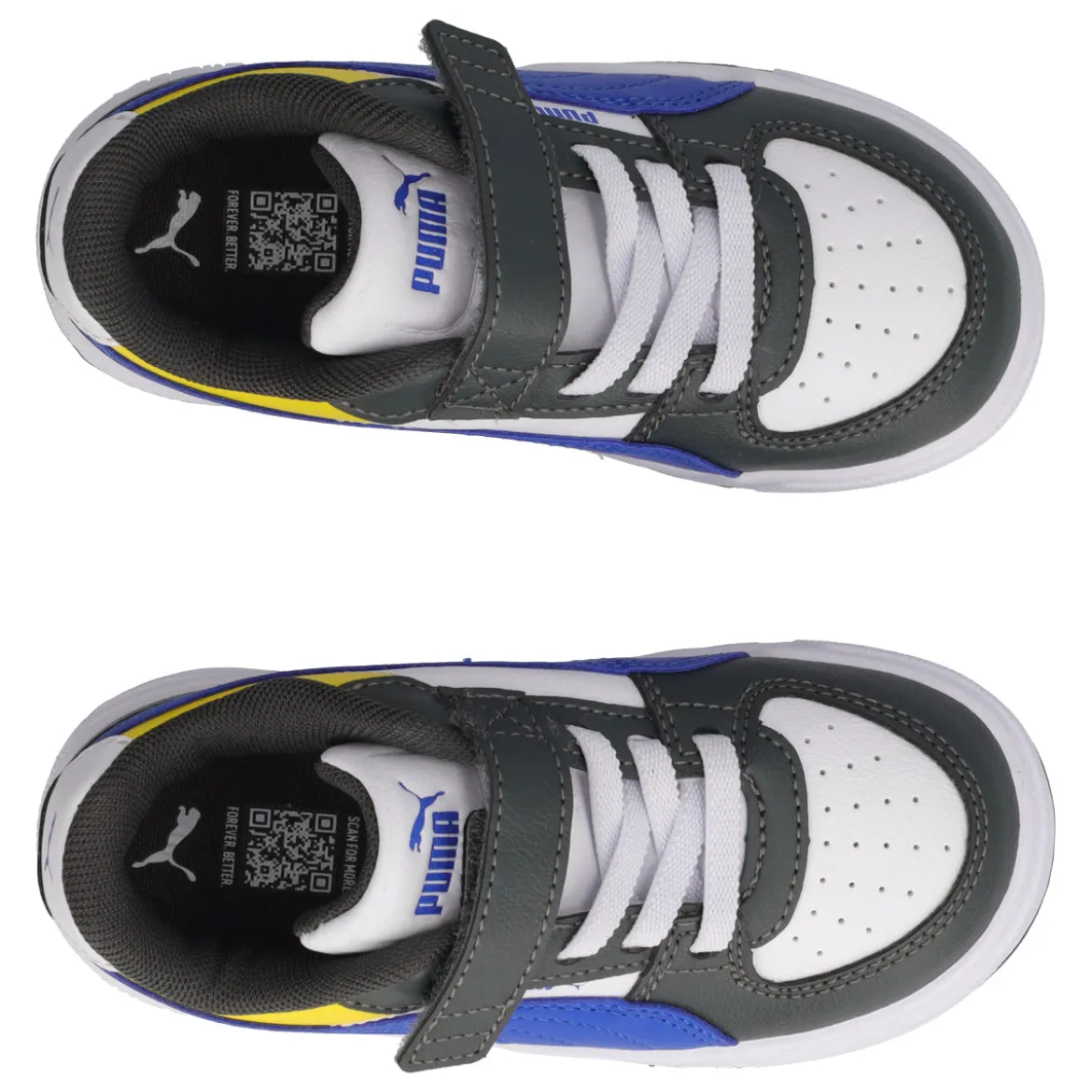 CAVEN III BLOCK AC INF Sneakers Junior Bianche, Grigie e Blu