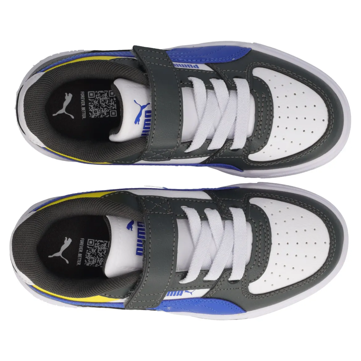 CAVEN III BLOCK AC PS Sneakers Junior Bianche, Grigie e Blu