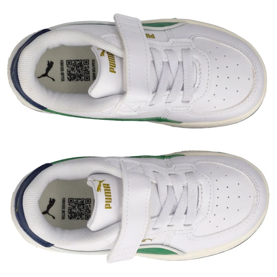 CAVEN 2.0 RETRO AC INF Sneakers Bambino Bianche e Verdi