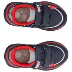 CELLO Sneakers Bambino Blu e Rosse