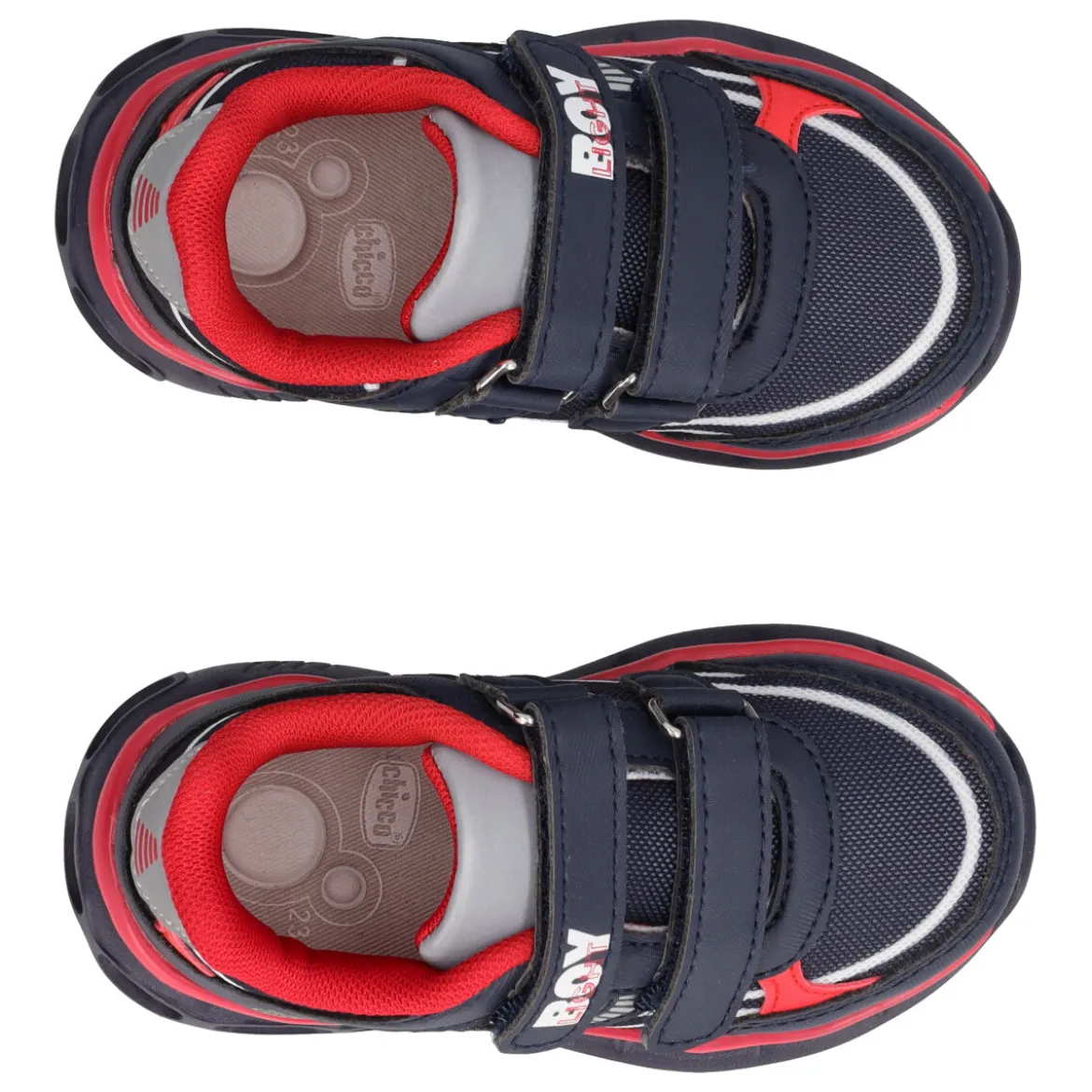 CELLO Sneakers Bambino Blu e Rosse