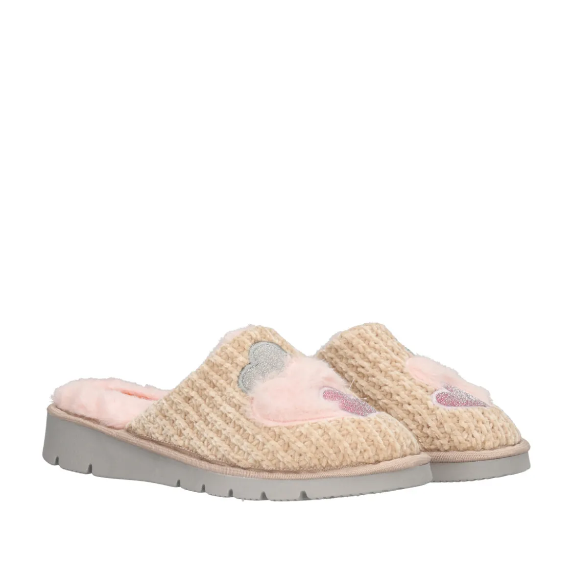 Ciabatte Casa Donna Rosa e Beige