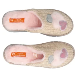 Ciabatte Casa Donna Rosa e Beige
