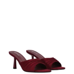Ciabatte con Tacco Donna Rosso Vino