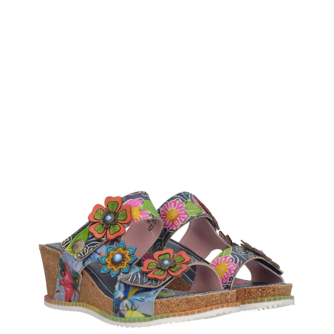Ciabatte con Zeppa Donna Blu