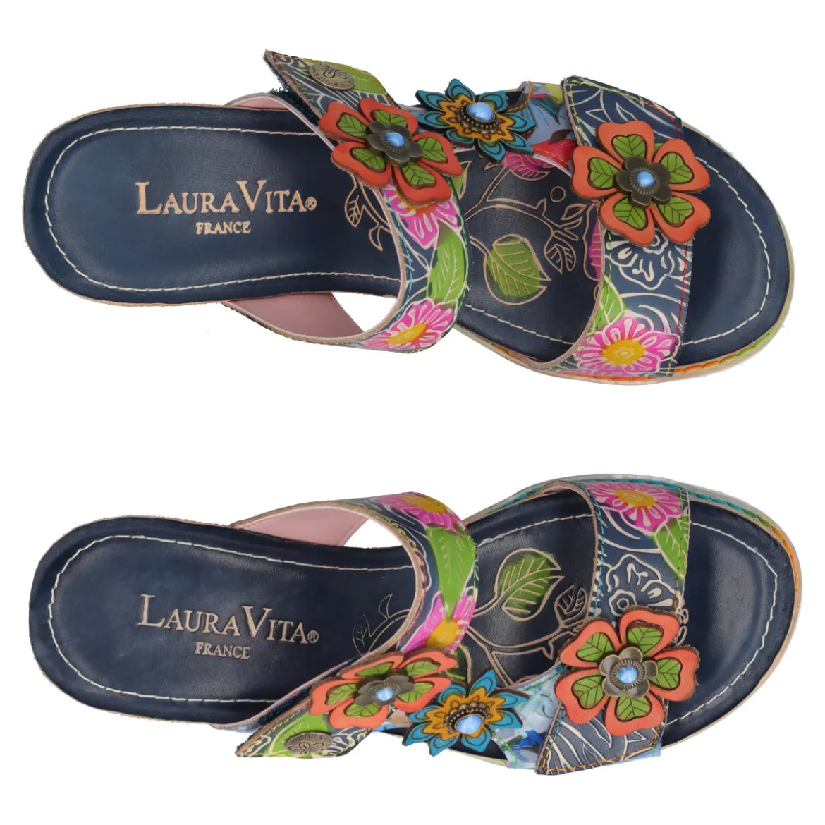 Ciabatte con Zeppa Donna Blu
