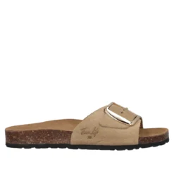 Ciabatte Donna Beige in Pelle