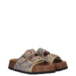 Ciabatte Donna Blu e Beige
