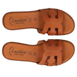 Ciabatte Donna Color Cuoio