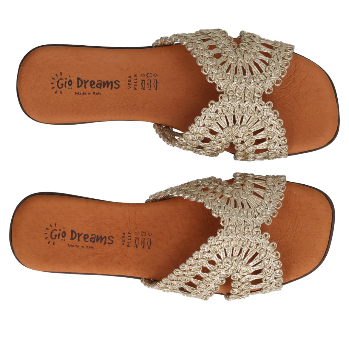 Ciabatte Donna Oro