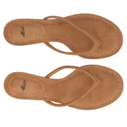 Ciabatte Infradito con Tacco Donna Beige