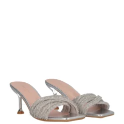 Ciabatte Moda Donna Argento