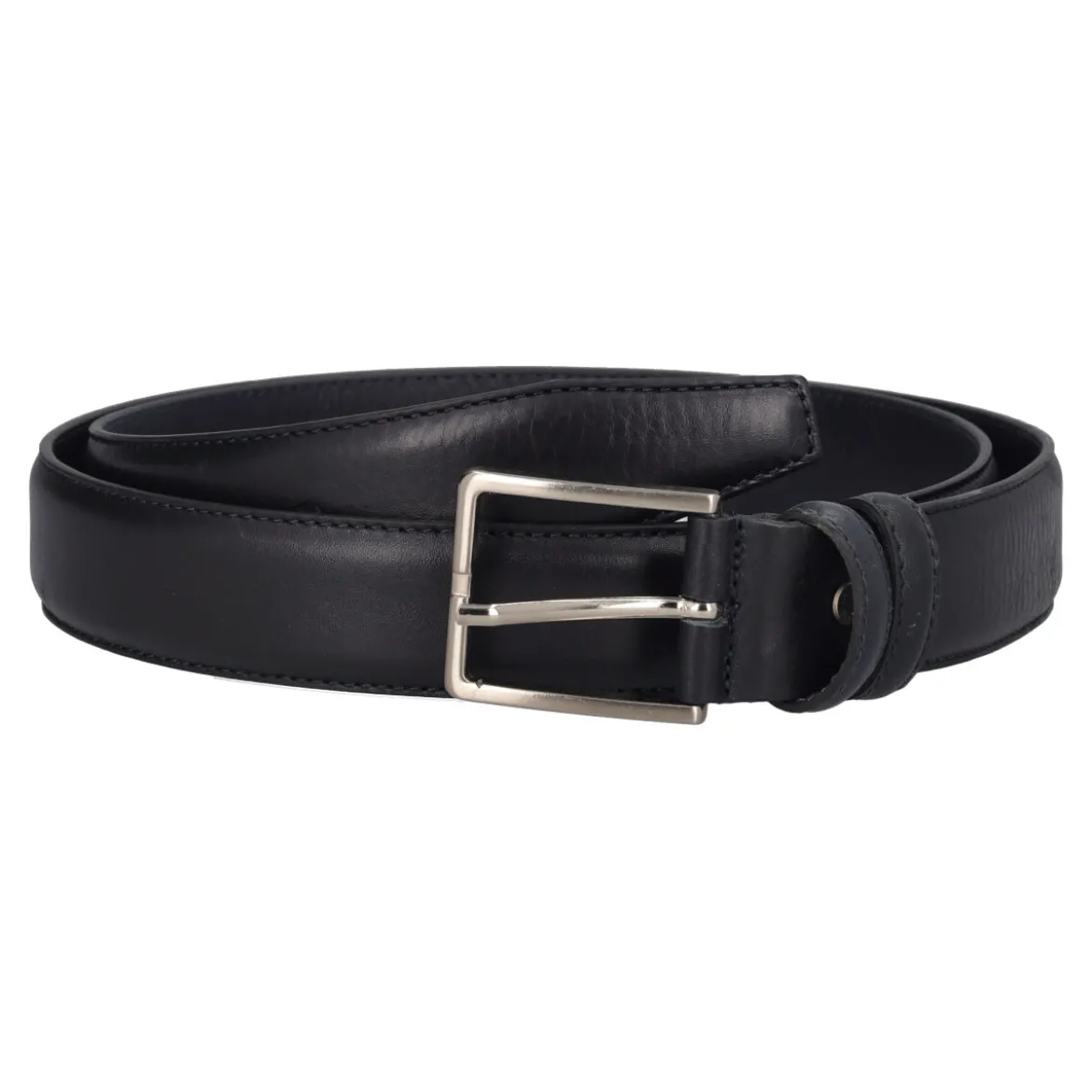Cintura Uomo Blu Scuro Vitello