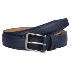 Cintura Uomo Blu Vitello