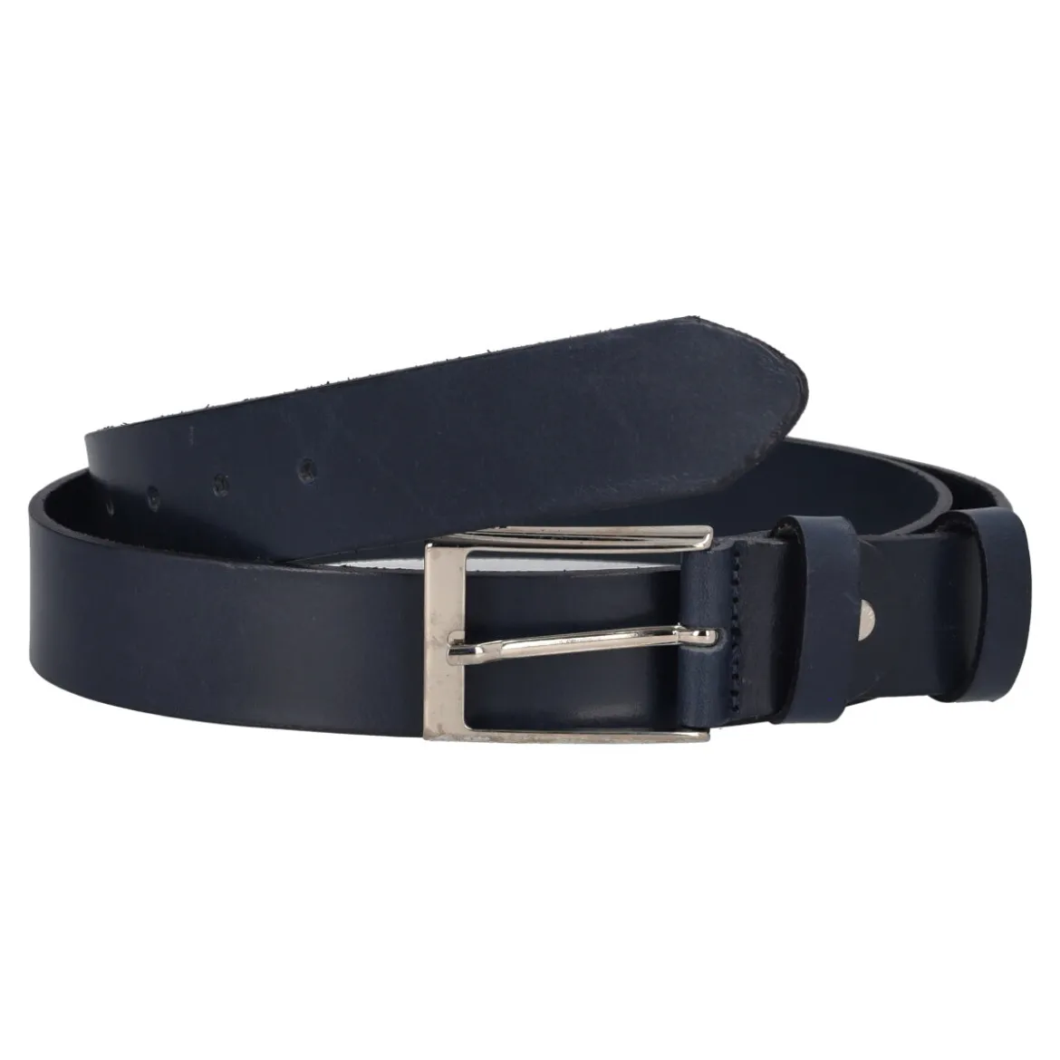 Cintura Uomo Cuoio Blu