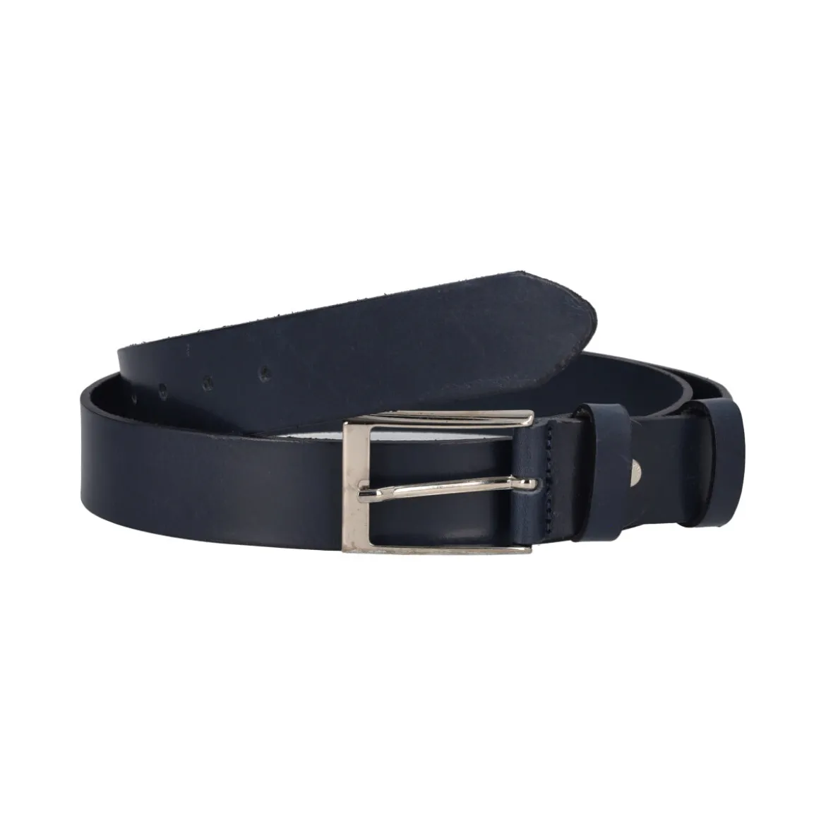 Cintura Uomo Cuoio Blu