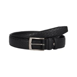 Cintura Uomo Nera Treccia