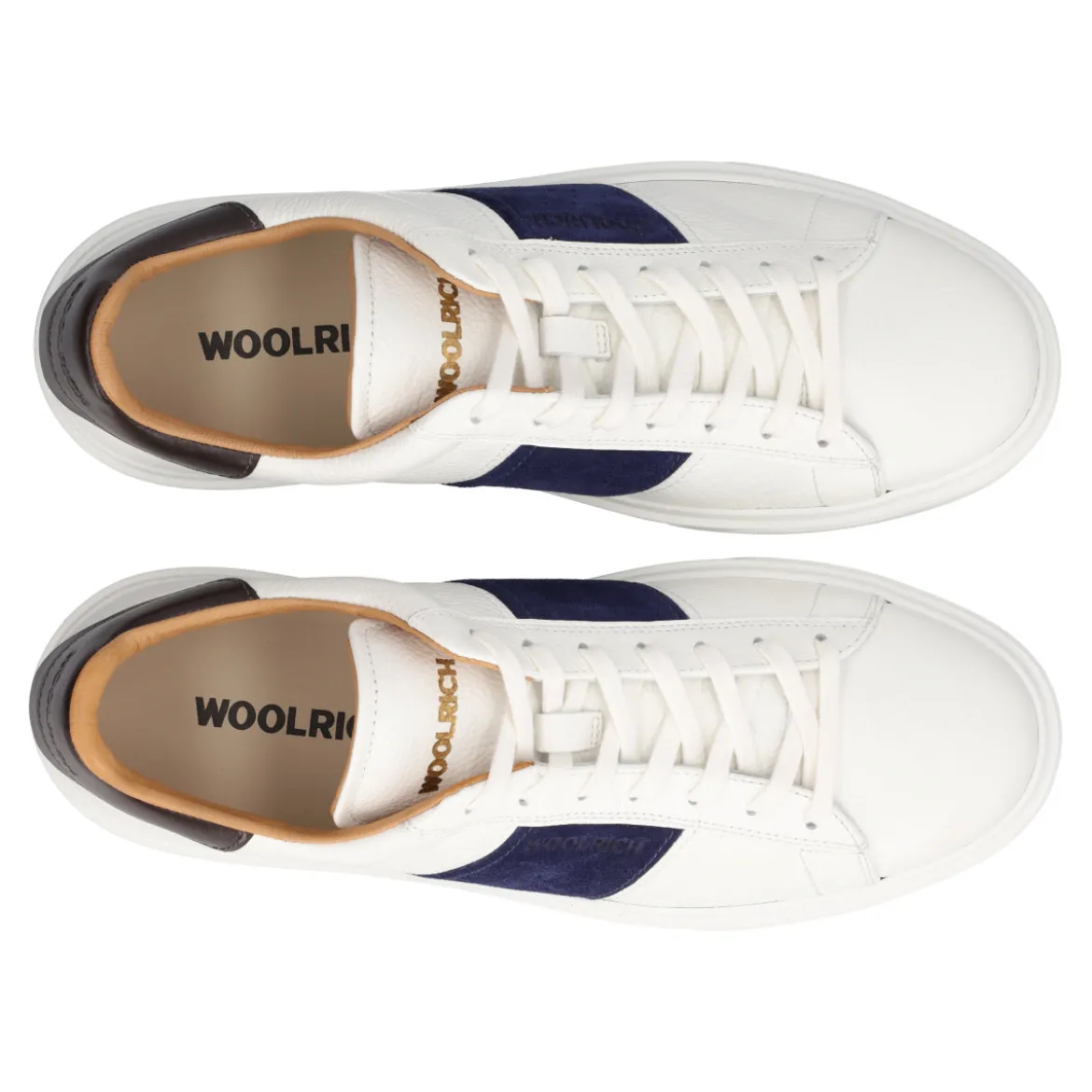CLASSIC COURT BAND MAN BLUBBER Sneakers Uomo Bianche, Blu e Marroni