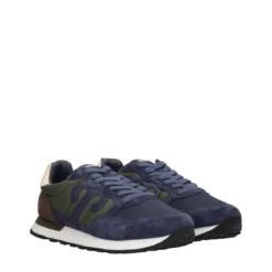 CLUB Sneakers Uomo Blu in Pelle