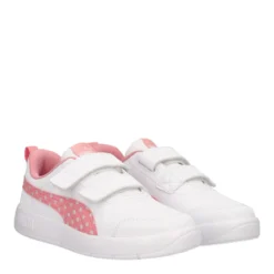 COURTFLEX V3 DOTTY V PS Sneakers Bambina Bianche e Rosa