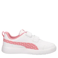 COURTFLEX V3 DOTTY V PS Sneakers Bambina Bianche e Rosa