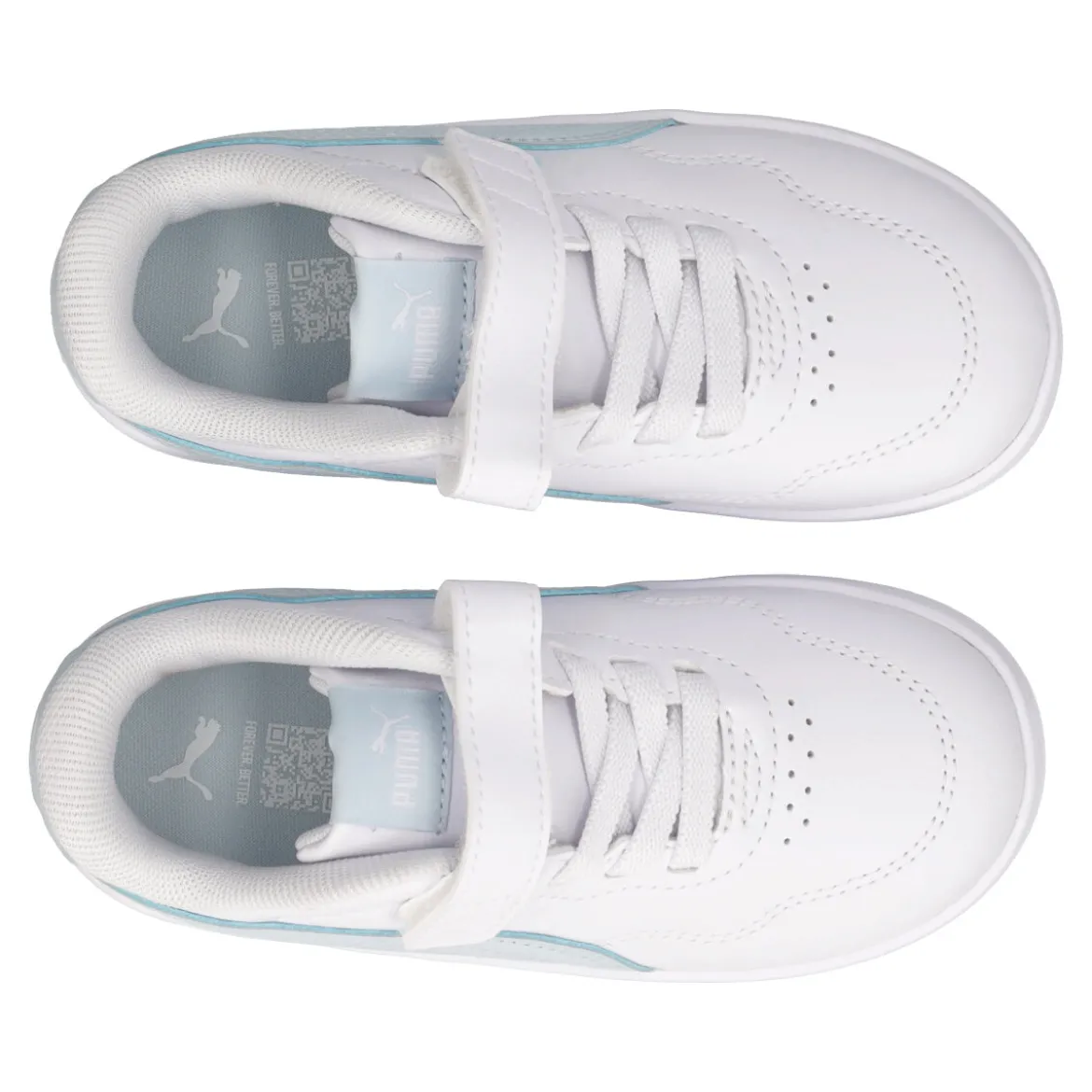 COURT LALLY AC INF Sneakers Bambina Bianche e Azzurre